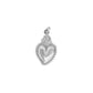 Charm cuore sacro in argento 925