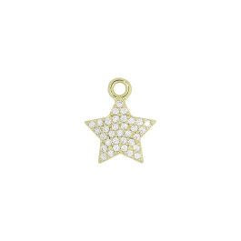 Charm stella con zirconi in argento 925